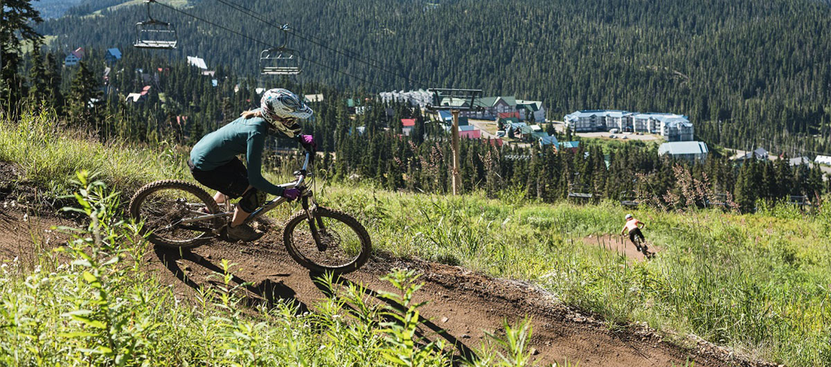 mountain biking on Mount Washington